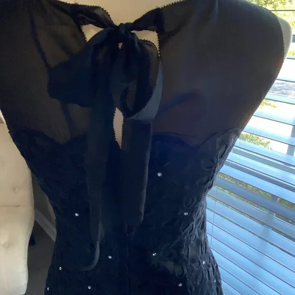 Sold!!!LILLY PULITZER BLACK DAISY FULTON EYELET DRESS SZ 2 - Picture 6 of 16